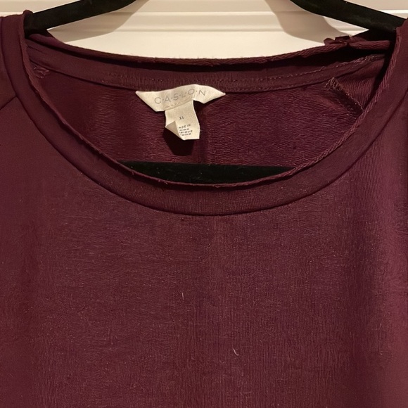 NWT Caslon purple sweatshirt​ - Picture 6 of 7